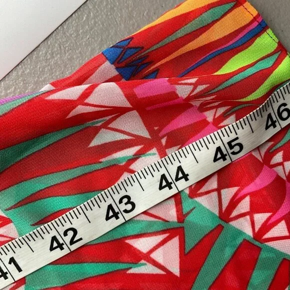 Mara Hoffman Beach Party Kaftan Swim Cover Maxi Dress Sheer Flowy - Picture 9 of 11